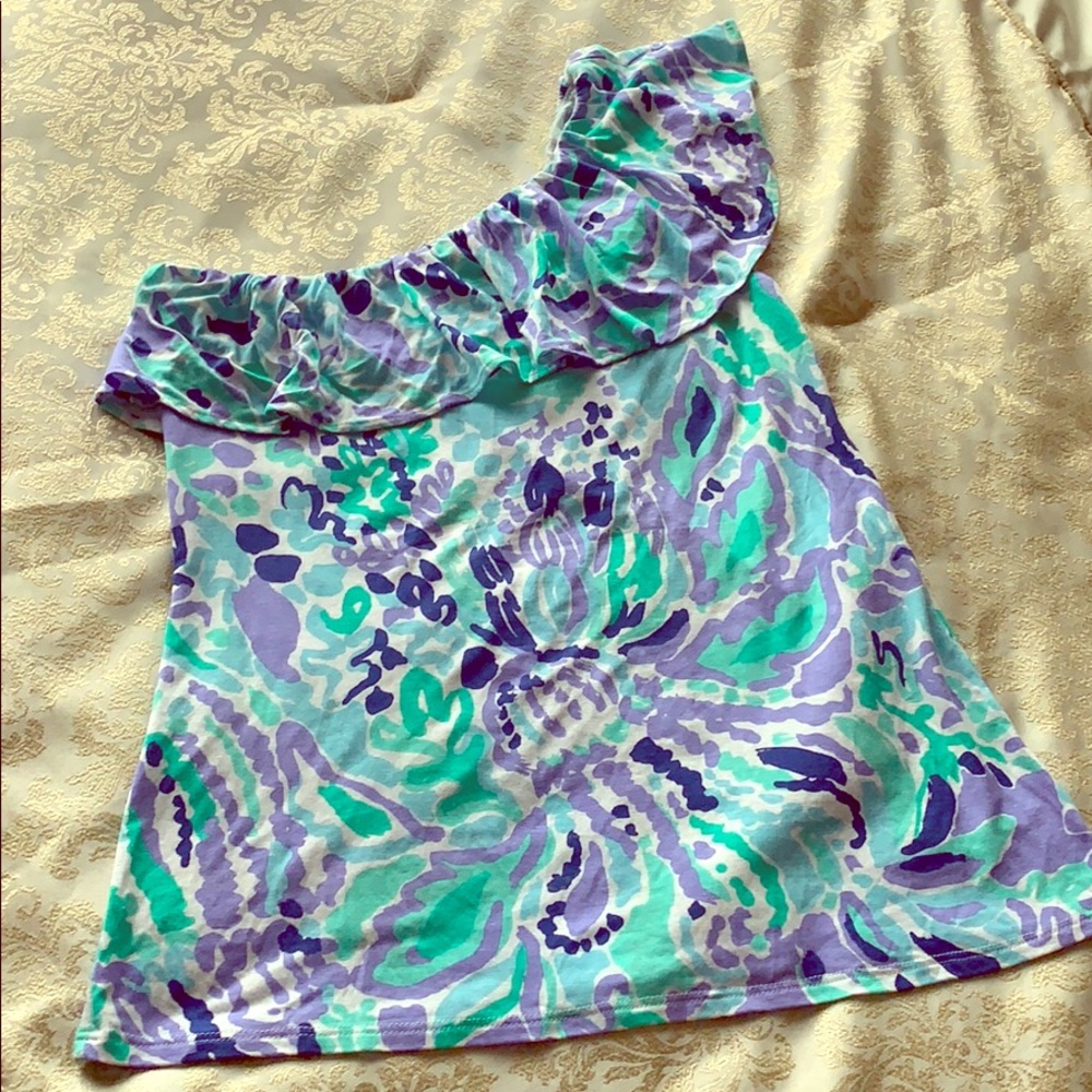 Lilly Pulitzer one shoulder tank